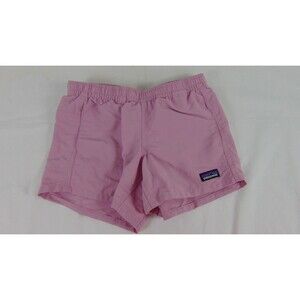 Girls Patagonia Mauve Pink Shorts Size Medium 10 Pull on Drawstring Pockets